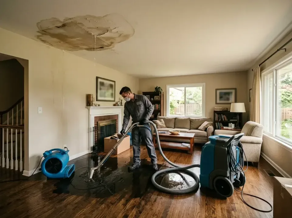 attic-pipe-burst-ceiling-drip-008 — frequently asked questions, Water Damage Restoration & Carpet Care in Lebanon Junction,…